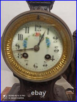 Pendule 1900 marbre et regule fonctionne sonne