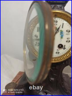 Pendule 1900 marbre et regule fonctionne sonne