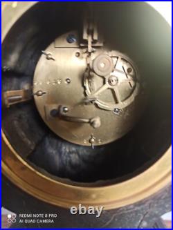 Pendule 1900 marbre et regule fonctionne sonne