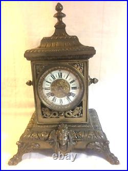 Pendule ART NOUVEAU bronze Horloge 19e antique Mucha vintage Pendule ART NOUVEAU bronze Horloge 19e antique Mucha vintage