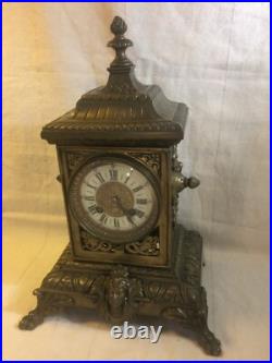 Pendule ART NOUVEAU bronze Horloge 19e antique Mucha vintage Pendule ART NOUVEAU bronze Horloge 19e antique Mucha vintage