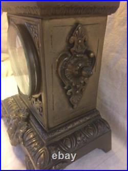 Pendule ART NOUVEAU bronze Horloge 19e antique Mucha vintage Pendule ART NOUVEAU bronze Horloge 19e antique Mucha vintage
