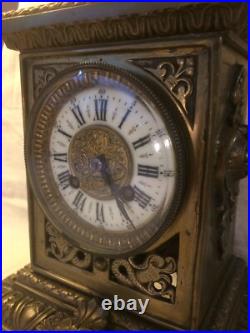 Pendule ART NOUVEAU bronze Horloge 19e antique Mucha vintage µ Pendule ART NOUVEAU bronze Horloge 19e antique Mucha vintage µ