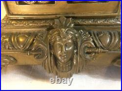 Pendule ART NOUVEAU bronze Horloge 19e antique Mucha vintage Pendule ART NOUVEAU bronze Horloge 19e antique Mucha vintage