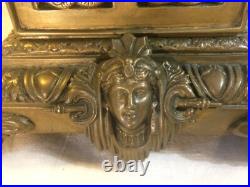 Pendule ART NOUVEAU bronze Horloge 19e antique Mucha vintage µ Pendule ART NOUVEAU bronze Horloge 19e antique Mucha vintage µ