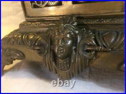 Pendule ART NOUVEAU bronze Horloge 19e antique Mucha vintage Pendule ART NOUVEAU bronze Horloge 19e antique Mucha vintage