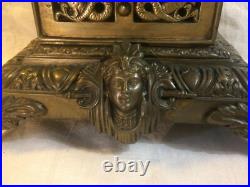 Pendule ART NOUVEAU bronze Horloge 19e antique Mucha vintage µ Pendule ART NOUVEAU bronze Horloge 19e antique Mucha vintage µ
