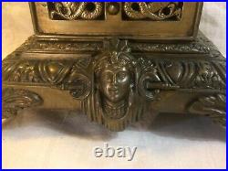 Pendule ART NOUVEAU bronze Horloge 19e antique Mucha vintage Pendule ART NOUVEAU bronze Horloge 19e antique Mucha vintage