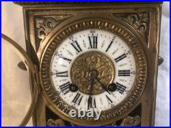 Pendule ART NOUVEAU bronze Horloge 19e antique Mucha vintage Pendule ART NOUVEAU bronze Horloge 19e antique Mucha vintage