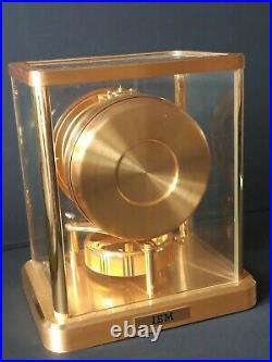 Pendule Atmos Jaeger-Lecoultre année 60 laiton doré a l'or fin