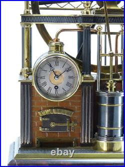 Pendule Automate machine à vapeur French Industrial Clock uhr reloj no Guilmet