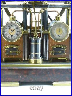 Pendule Automate machine à vapeur French Industrial Clock uhr reloj no Guilmet