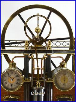 Pendule Automate machine à vapeur French Industrial Clock uhr reloj no Guilmet