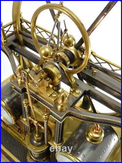 Pendule Automate machine à vapeur French Industrial Clock uhr reloj no Guilmet