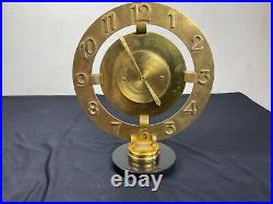 Pendule Bayard 8 Day Art Deco En Laiton