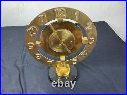 Pendule Bayard 8 Day Art Deco En Laiton