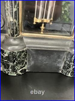 Pendule Borgne Style Napoléon 3 En Marbre Balancier Mercure, Avec Sa Clé