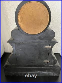 Pendule Borgne Style Napoléon 3 En Marbre Balancier Mercure, Avec Sa Clé