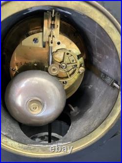 Pendule Borgne Style Napoléon 3 En Marbre Balancier Mercure, Avec Sa Clé