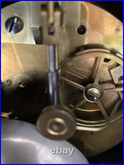 Pendule Borgne Style Napoléon 3 En Marbre Balancier Mercure, Avec Sa Clé