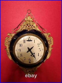 Pendule Clock XIXe dite Boulangère Napoleon III double face mécanisme a reviser