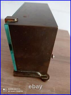 Pendule De Bureau JUST En Bronze Doré, Autonomie 30 Jours. Années 30/40 Pendule De Bureau JUST En Bronze Doré, Autonomie 30 Jours. Années 30/40