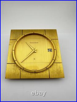 Pendule De Bureau Jaeger Lecoultre Élégant Mécanique Remontage Manuel Datari
