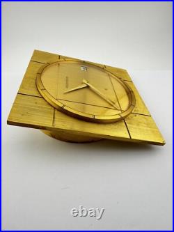 Pendule De Bureau Jaeger Lecoultre Élégant Mécanique Remontage Manuel Datari