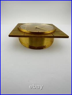 Pendule De Bureau Jaeger Lecoultre Élégant Mécanique Remontage Manuel Datari