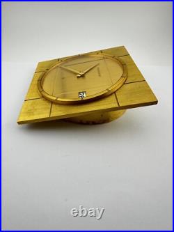 Pendule De Bureau Jaeger Lecoultre Élégant Mécanique Remontage Manuel Datari