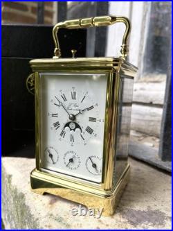 Pendule De Voyage L'ÉPÉE 1839 Officier Pendulette Phases De Lune Pendule De Voyage L'ÉPÉE 1839 Officier Pendulette Phases De Lune