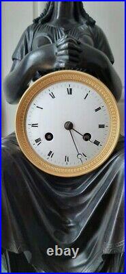 Pendule Empire Louis XVI Bronze Uranie French Clock