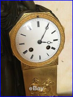 Pendule Empire Louis XVI Kaminuhr clock bronze horloge cartel uhren