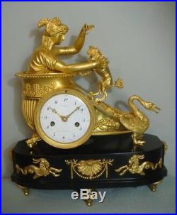 Pendule Empire en bronze doré''Le Char de Venus'' (French clock ormolu)