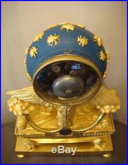 Pendule Empire la Naissance du Roi de Rome bronze doré (french ormolu clock)