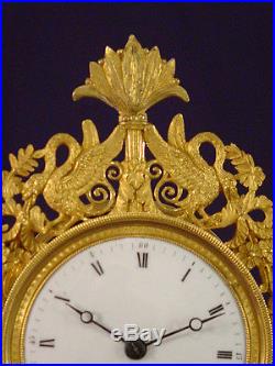 Pendule Empire retour d'Egypte bronze doré french clock uhr XIXéme (1800-1810)