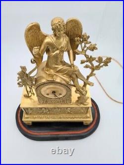 Pendule Eros En Bronze, Empire Vers 1820