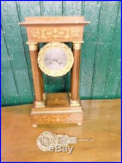 Pendule Horloge A Colonnes N5