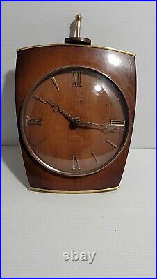 Pendule Horloge Electrique Kienzle Bois 1950 Vintage Design