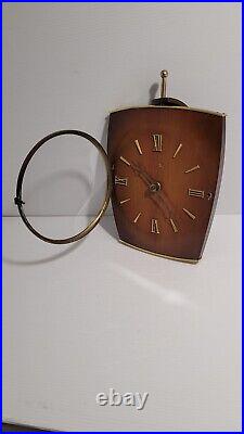 Pendule Horloge Electrique Kienzle Bois 1950 Vintage Design