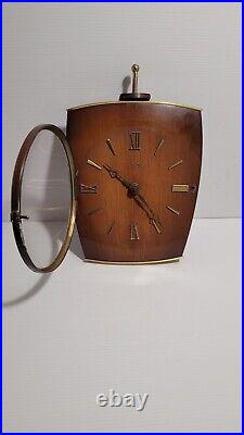 Pendule Horloge Electrique Kienzle Bois 1950 Vintage Design