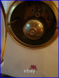 Pendule Horloge Faïence de Gien XIXème