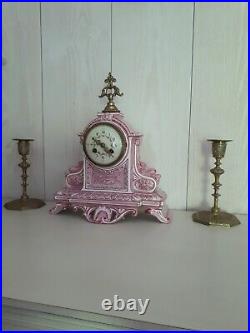 Pendule Horloge Faïencerie de Gien XIXème