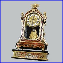 Pendule Horloge Napoleon 3 Signé RAINGO Frères, marqueterie boulle + son socle