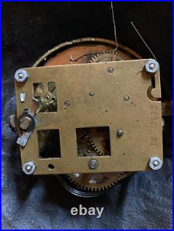 Pendule JOHN BULL yeux mobiles fonte BRADLEY & HUBBARD XIX cast iron clock
