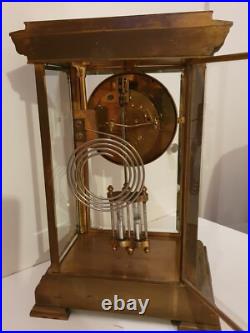 Pendule LEROY Grande Pendule cage vitrée à balancier Pendule LEROY Grande Pendule cage vitrée à balancier