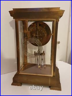 Pendule LEROY Grande Pendule cage vitrée à balancier Pendule LEROY Grande Pendule cage vitrée à balancier
