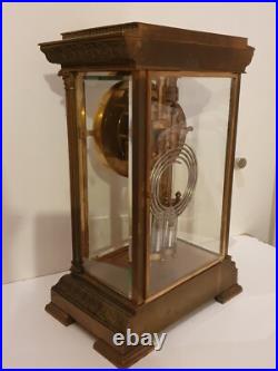 Pendule LEROY Grande Pendule cage vitrée à balancier Pendule LEROY Grande Pendule cage vitrée à balancier