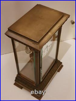Pendule LEROY Grande Pendule cage vitrée à balancier Pendule LEROY Grande Pendule cage vitrée à balancier