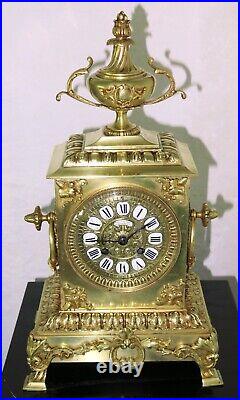Pendule Napoleon III bronze signée PHILIPPE antique clock